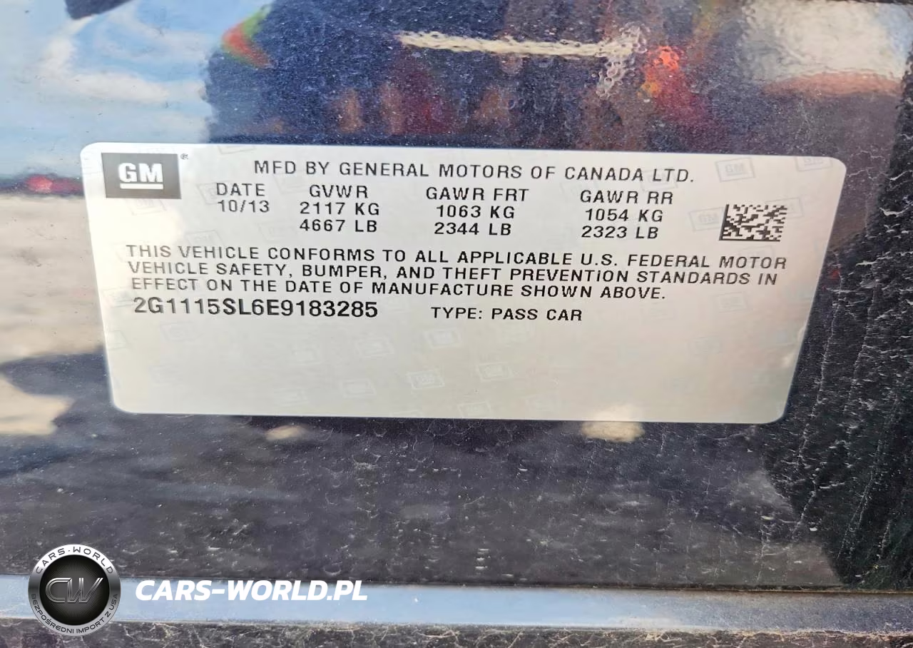 2014 Chevrolet Impala Lt VIN:2G1115SL6E9183285 - 12