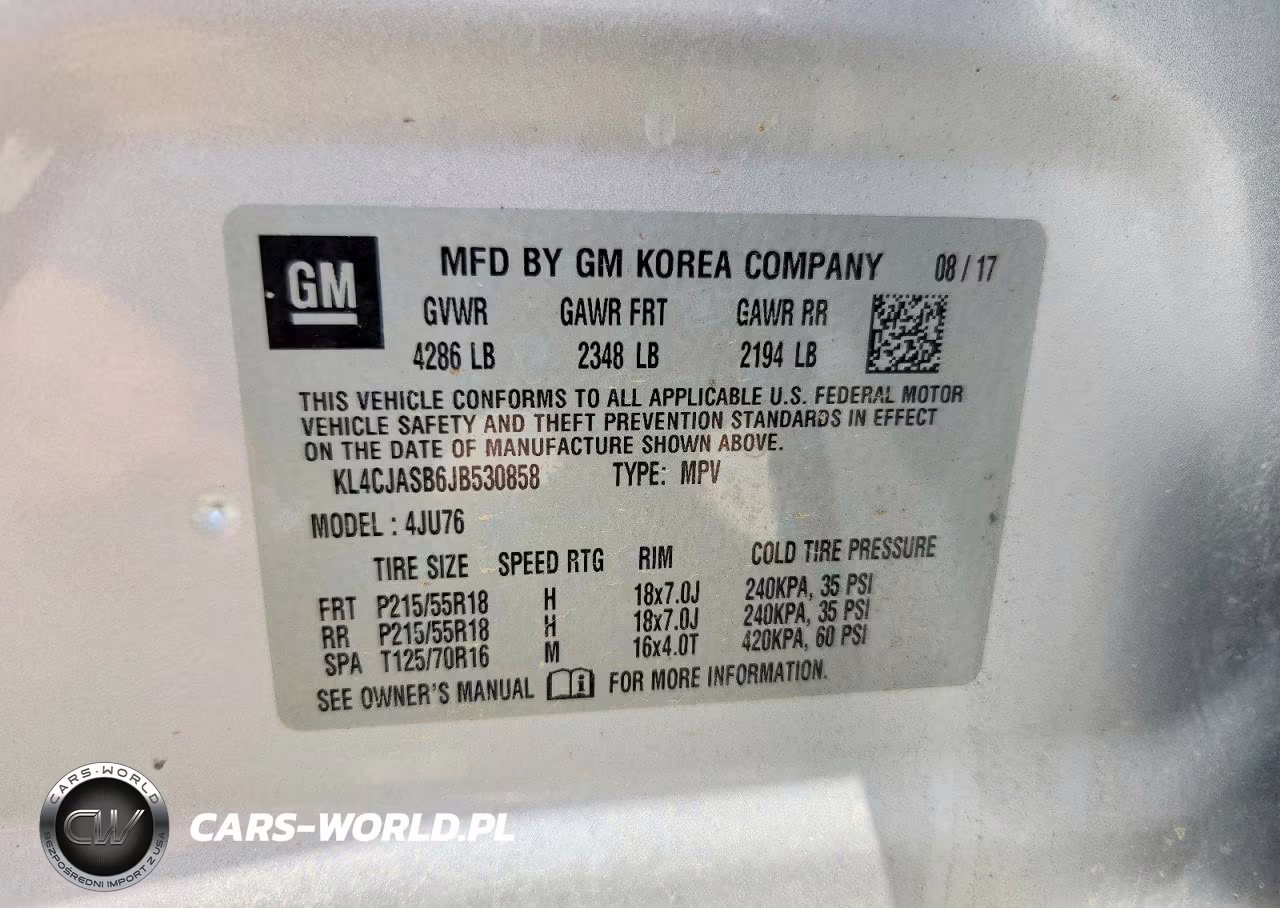 2018 Buick Encore Preferred VIN:KL4CJASB6JB530858 - 12