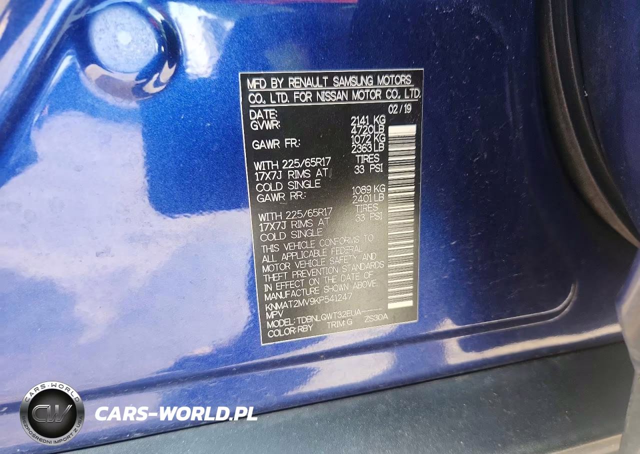 2019 Nissan Rogue Sv VIN:KNMAT2MV9KP541247 - 13
