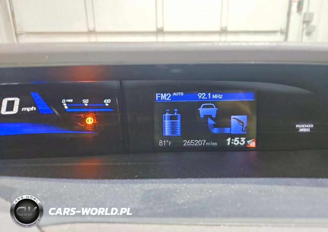 2012 Honda Civic Hybrid VIN:JHMFB4F23CS011165 - 9