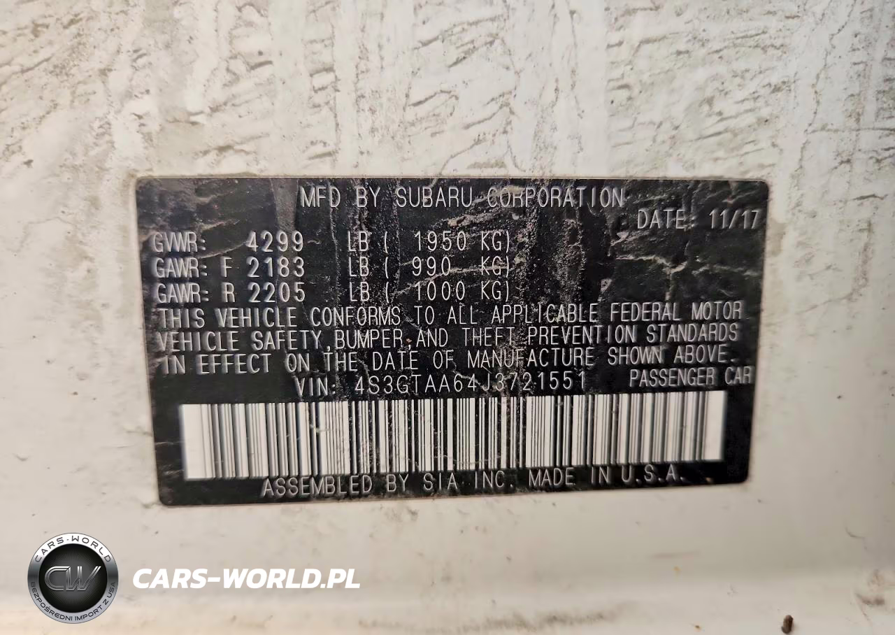 2018 Subaru Impreza VIN:4S3GTAA64J3721551 - 14