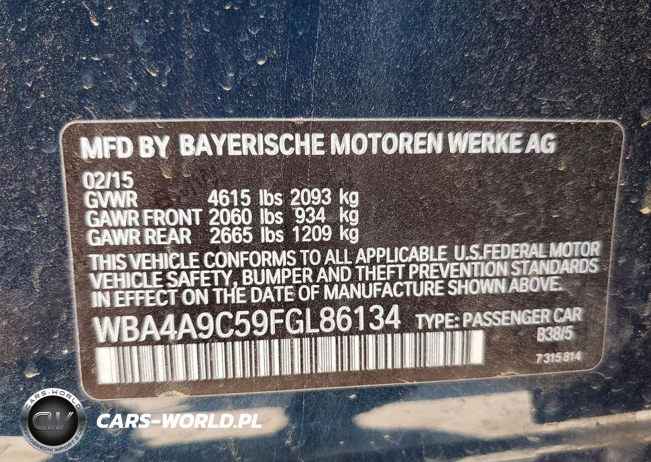 2015 BMW 428 I Gran Coupe Sulev VIN:WBA4A9C59FGL86134 - 12