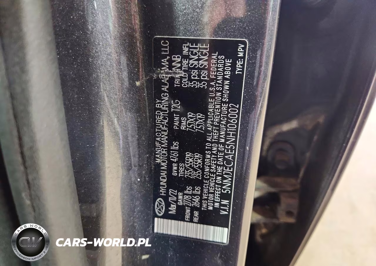 2022 Hyundai Tucson Limited VIN:5NMJECAE5NH106002 - 14