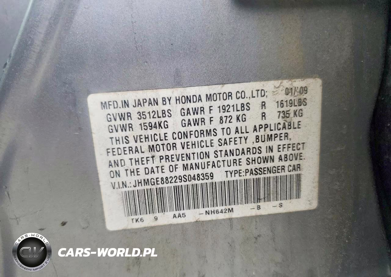 2009 Honda Fit VIN:JHMGE88229S048359 - 12