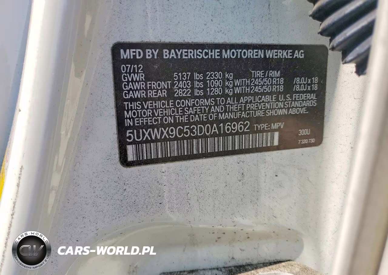 2013 BMW X3 xDrive28I VIN:5UXWX9C53D0A16962 - 14