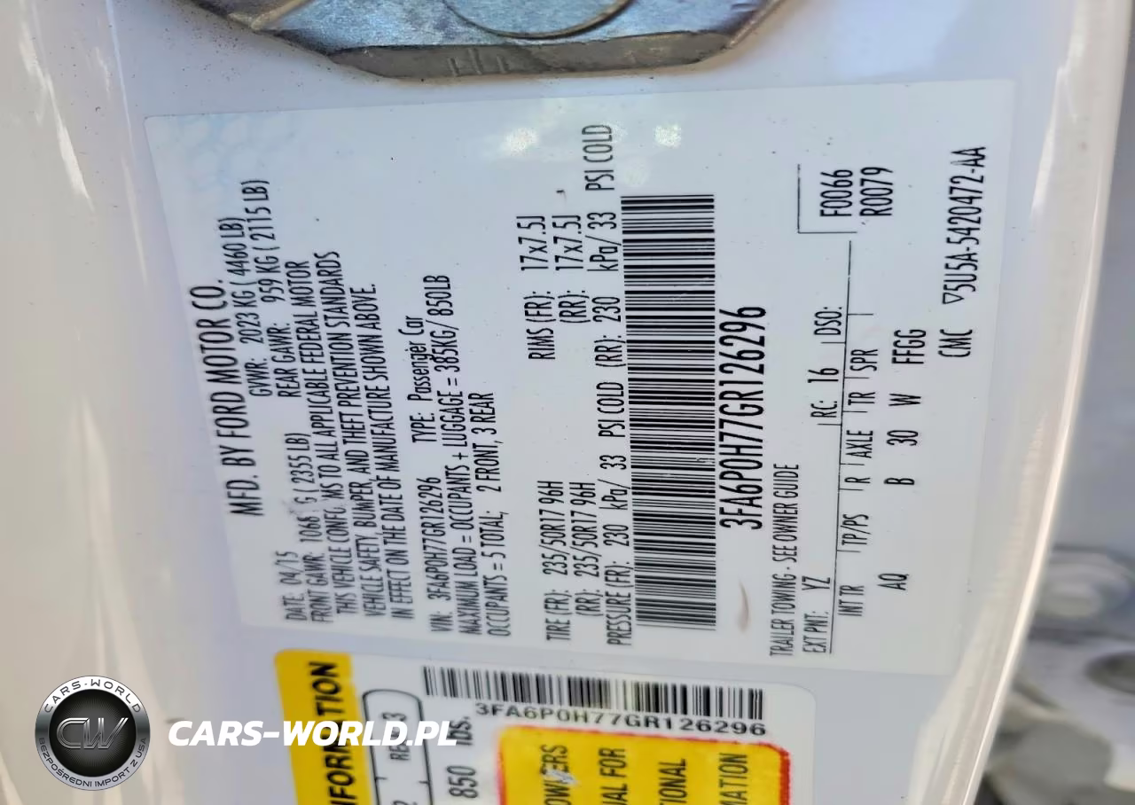 2016 Ford Fusion Se VIN:3FA6P0H77GR126296 - 12