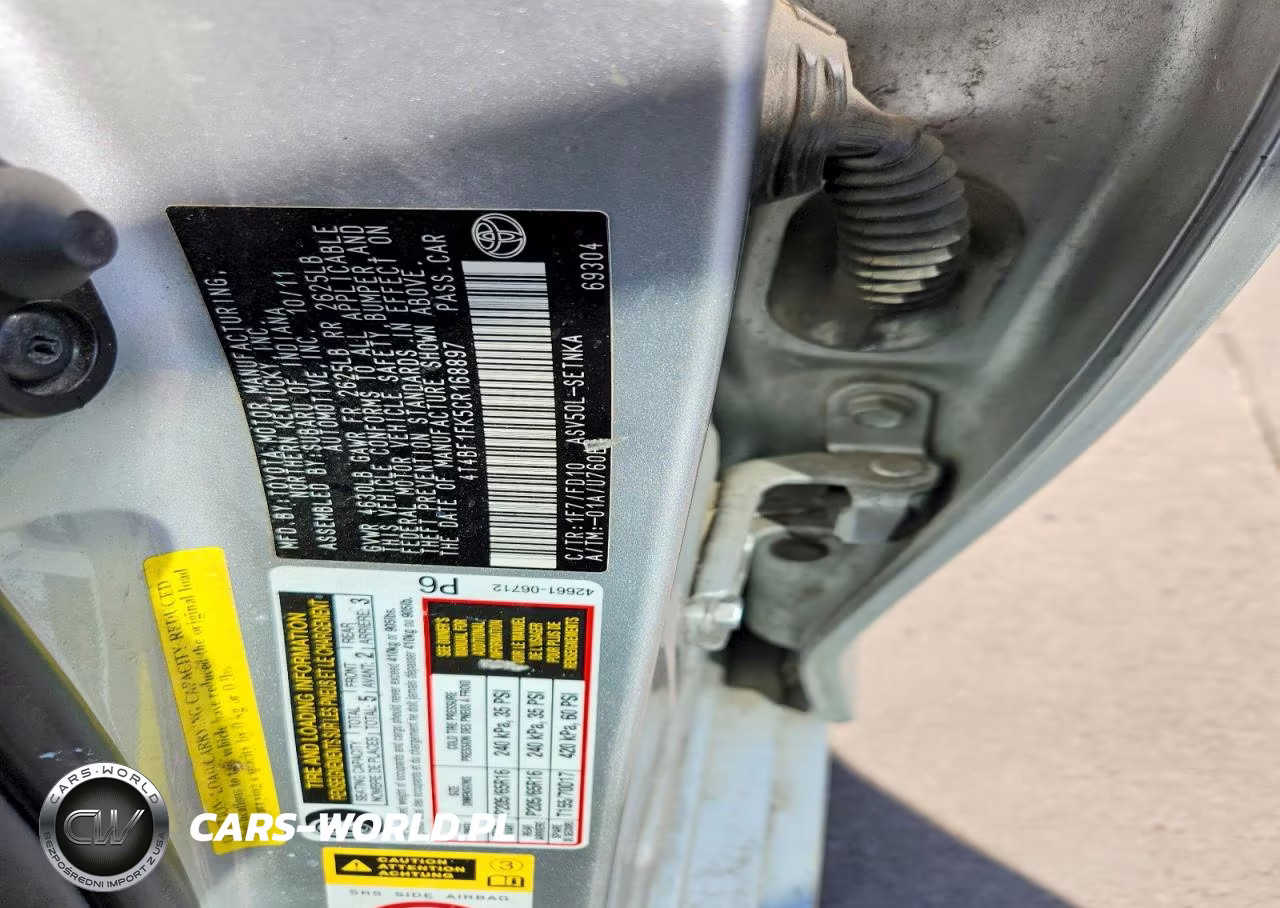 2012 Toyota Camry Le VIN:4T4BF1FK5CR168897 - 12
