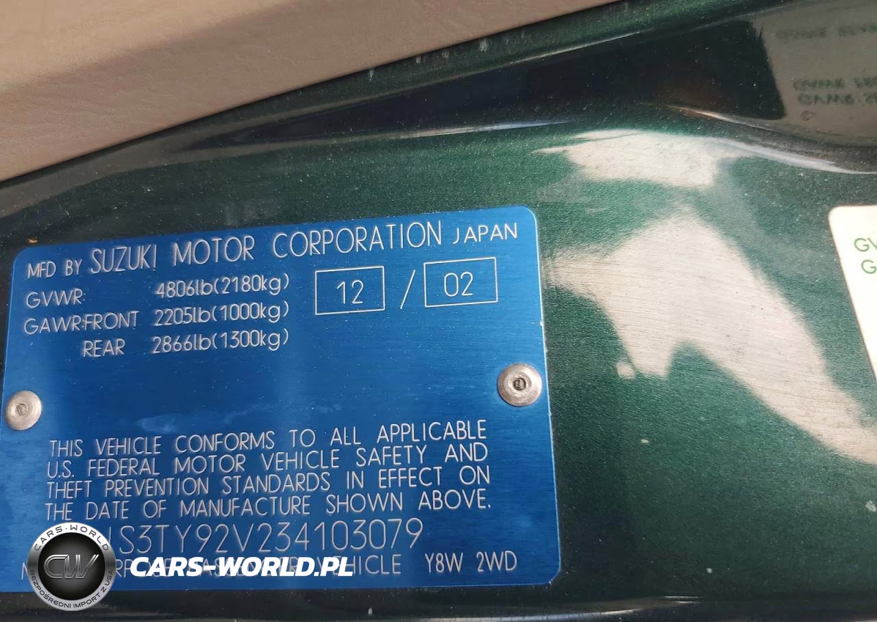 2003 Suzuki Xl7 Plus VIN:JS3TY92V234103079 - 13