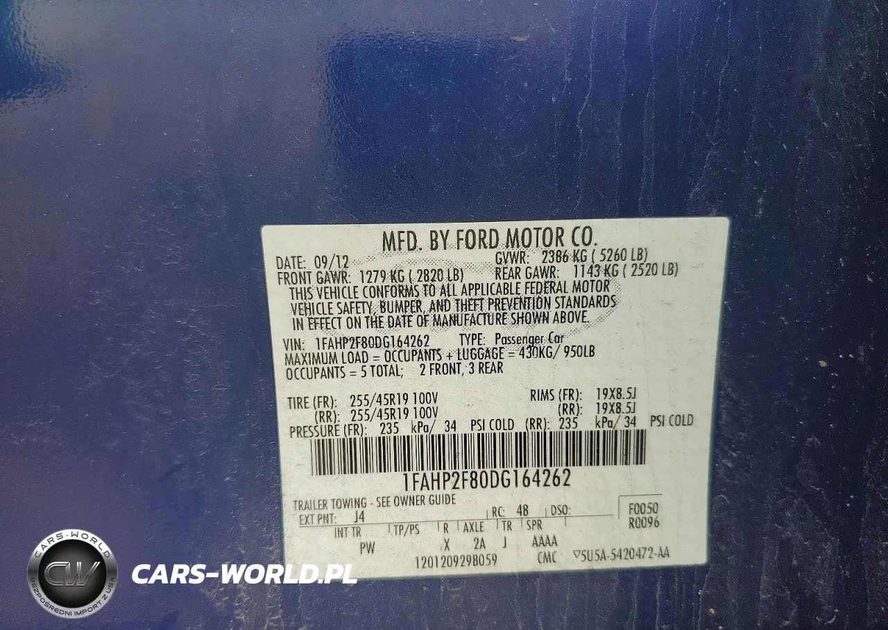 2013 Ford Taurus Limited VIN:1FAHP2F80DG164262 - 13