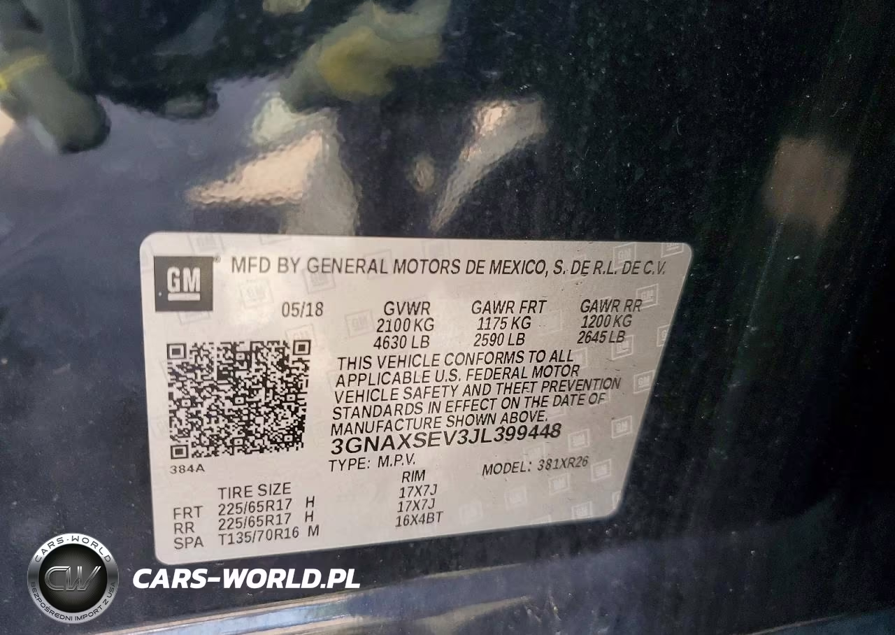 2018 Chevrolet Equinox Lt VIN:3GNAXSEV3JL399448 - 13