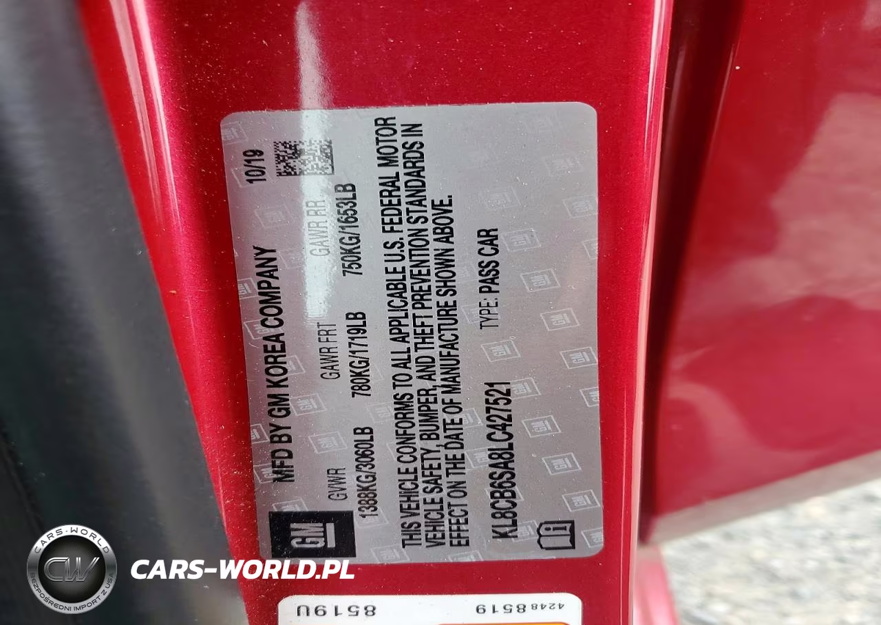2020 Chevrolet Spark Ls VIN:KL8CB6SA8LC427521 - 13