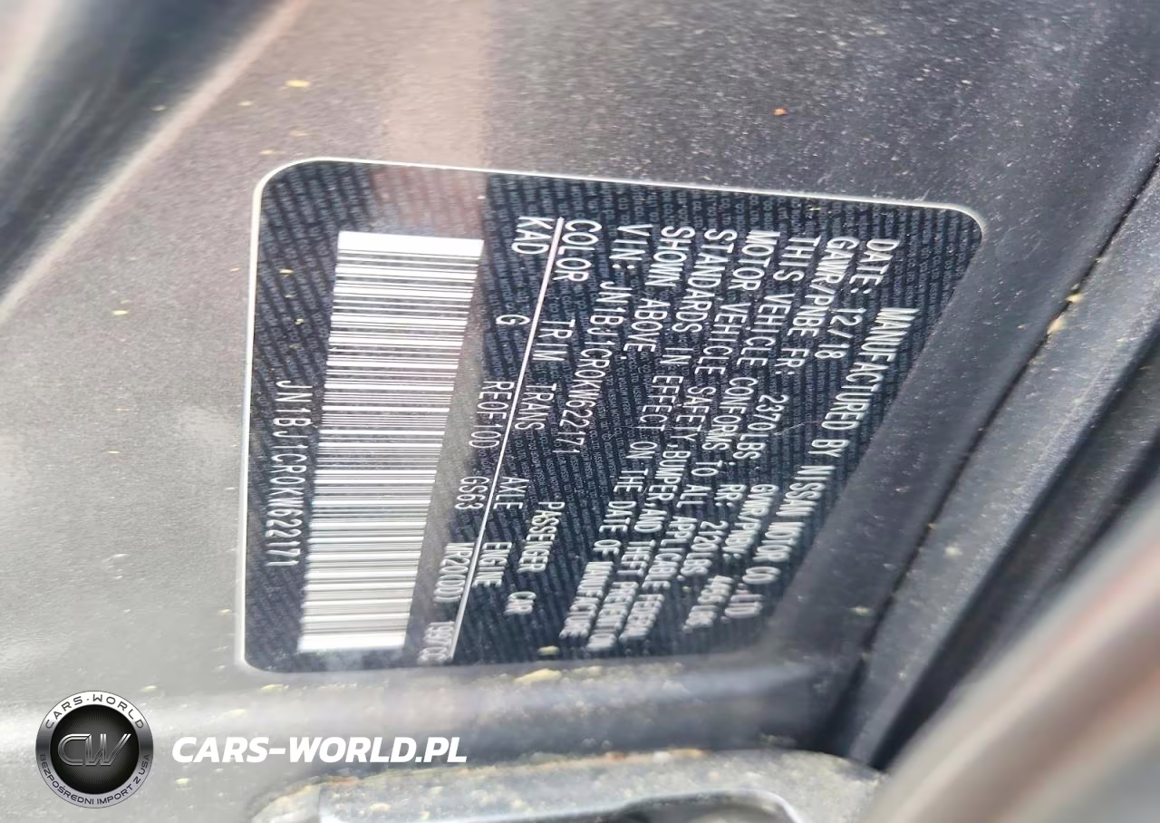 2019 Nissan Rogue Sport S VIN:JN1BJ1CR0KW622171 - 13