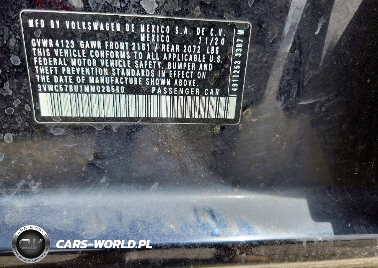 2021 Volkswagen Jetta S VIN:3VWC57BU1MM028560 - 12