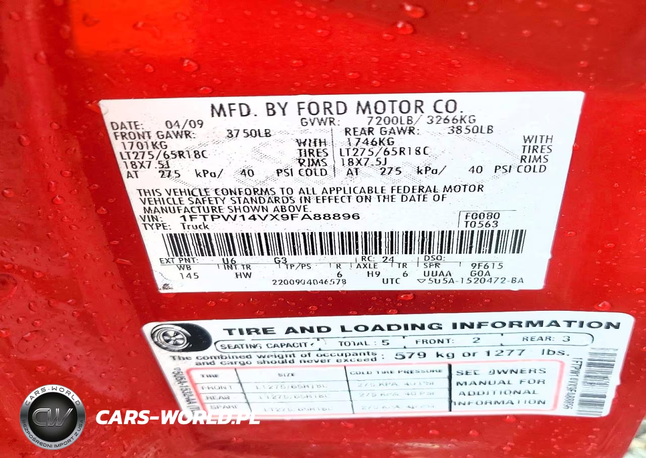 2009 Ford F150 Supercrew VIN:1FTPW14VX9FA88896 - 12