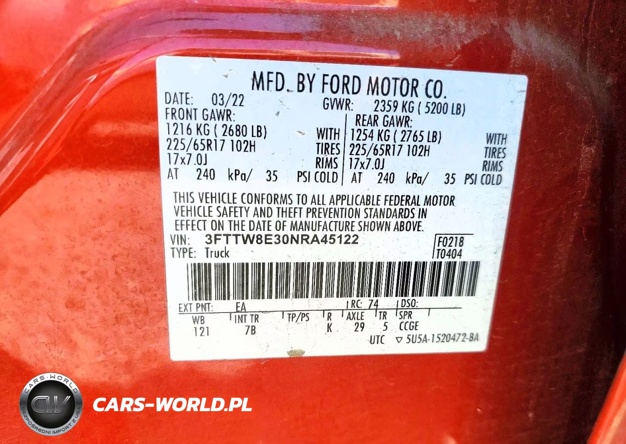 2022 Ford Maverick Xl VIN:3FTTW8E30NRA45122 - 12