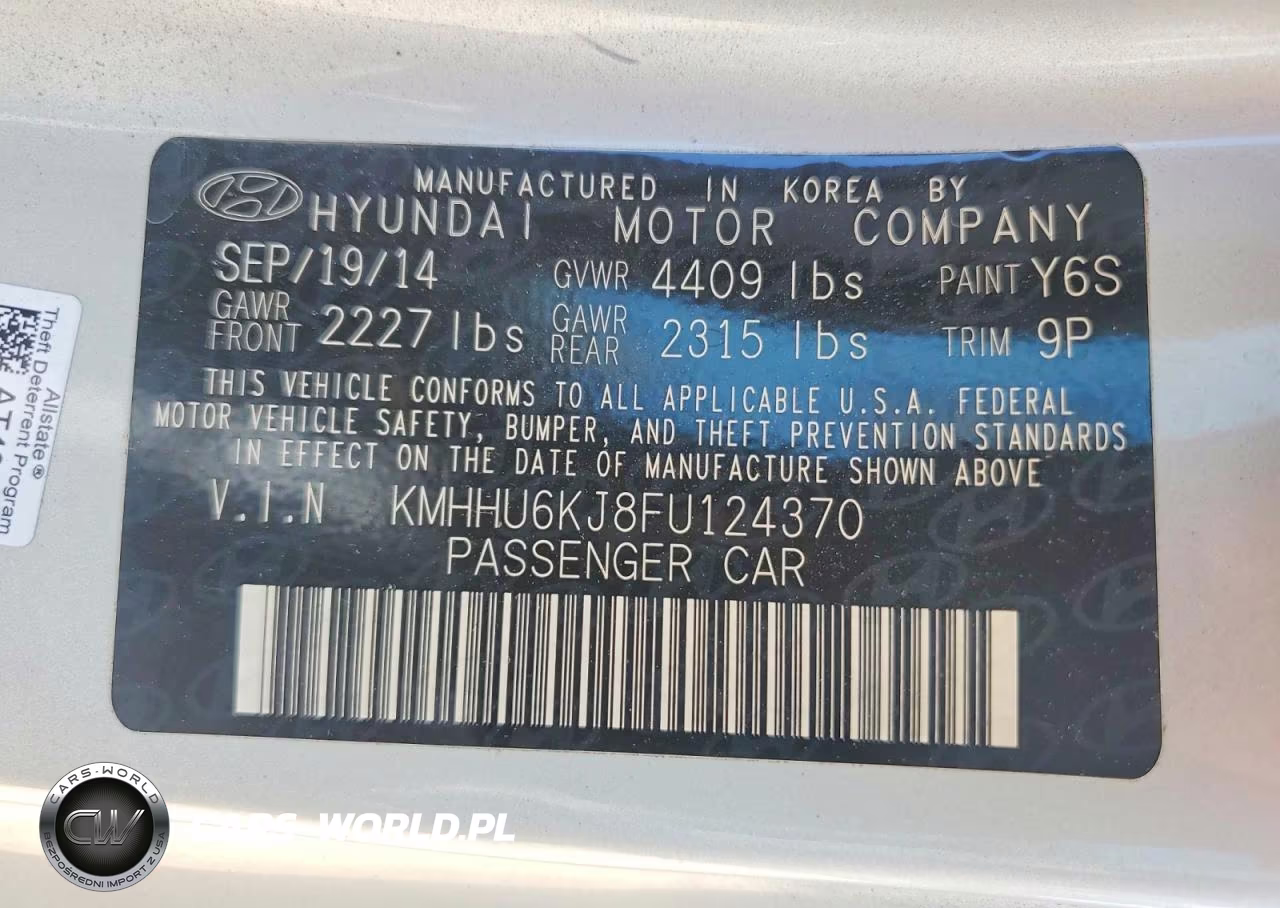 2015 Hyundai Genesis Coupe 3.8 VIN:KMHHU6KJ8FU124370 - 12