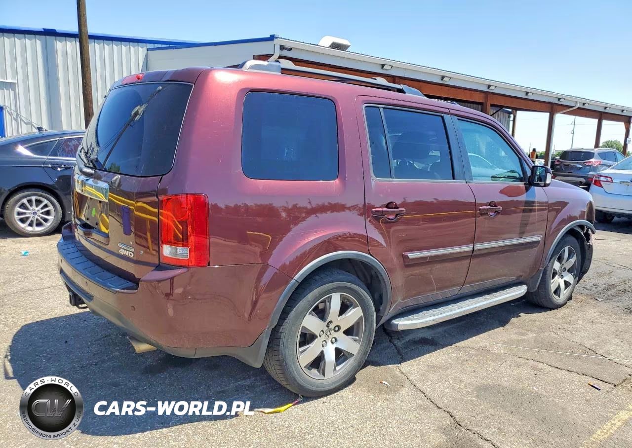 2013 Honda Pilot Touring VIN:5FNYF4H96DB017386 - 3