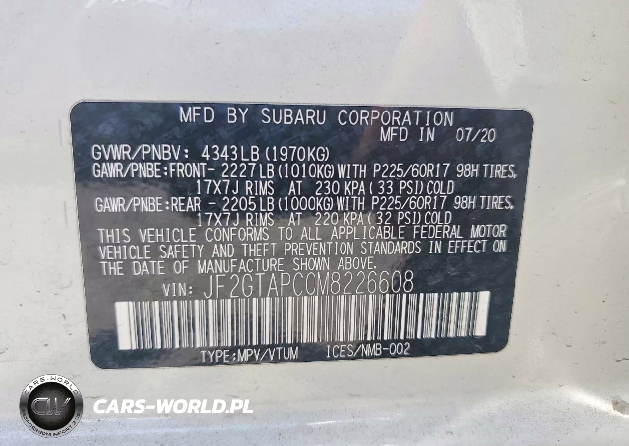 2021 Subaru Crosstrek Premium VIN:JF2GTAPC0M8226608 - 12