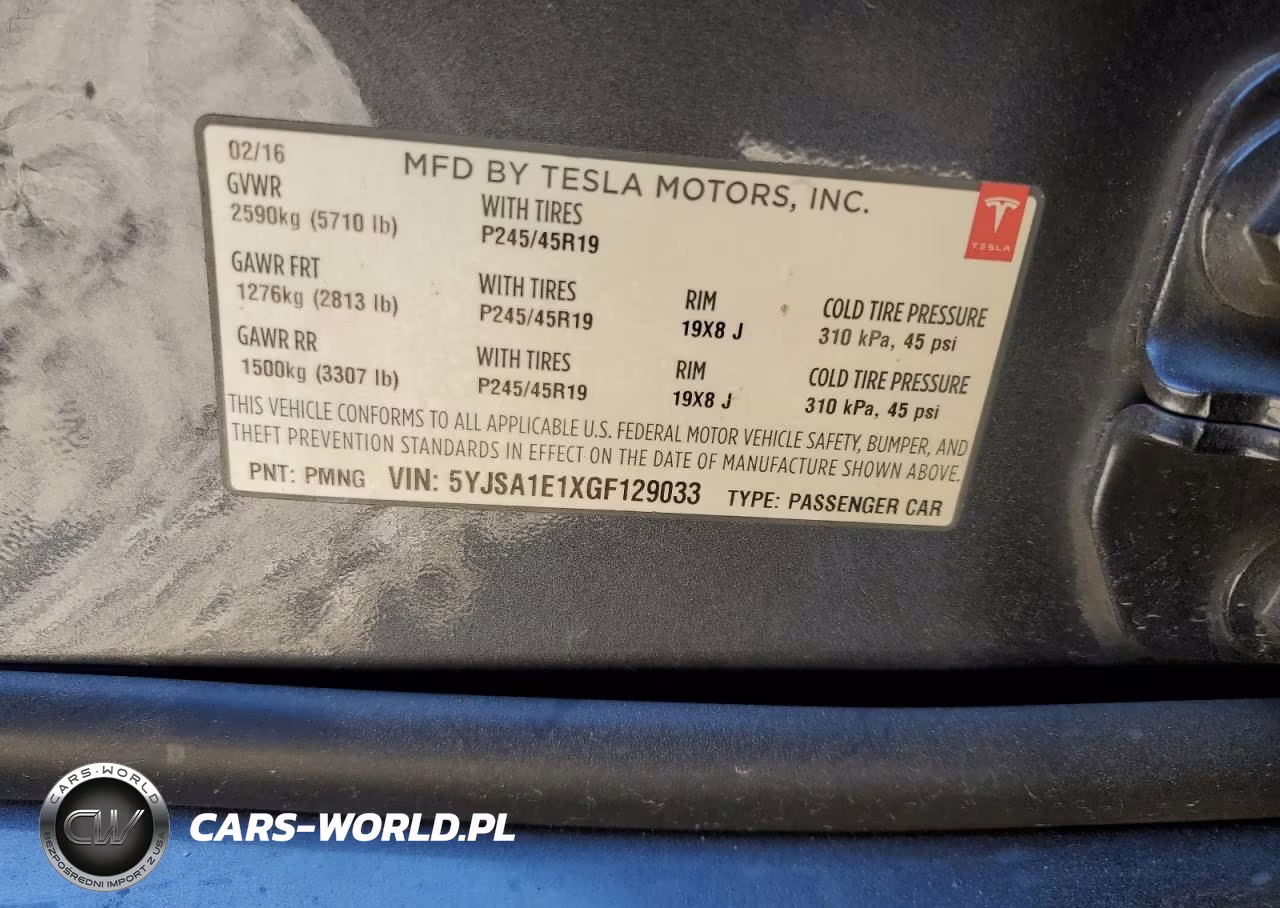 2016 Tesla Model S VIN:5YJSA1E1XGF129033 - 13