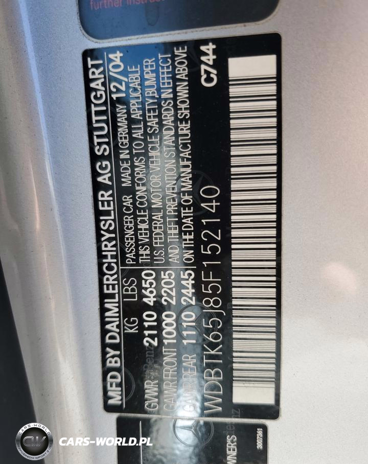 2005 Mercedes Benz Clk VIN:WDBTK65J85F152140 - 12