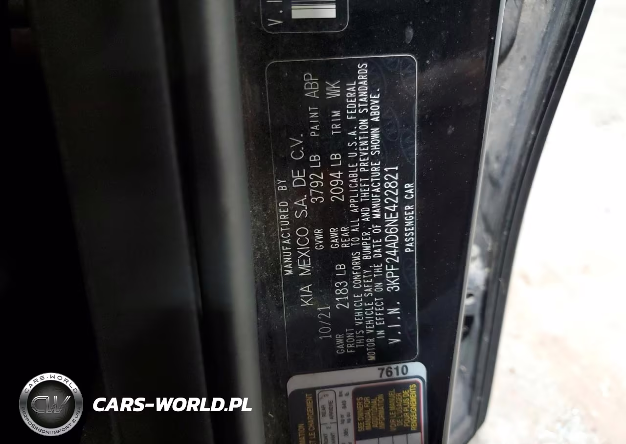 2022 Kia Forte Lxs VIN:3KPF24AD6NE422821 - 13