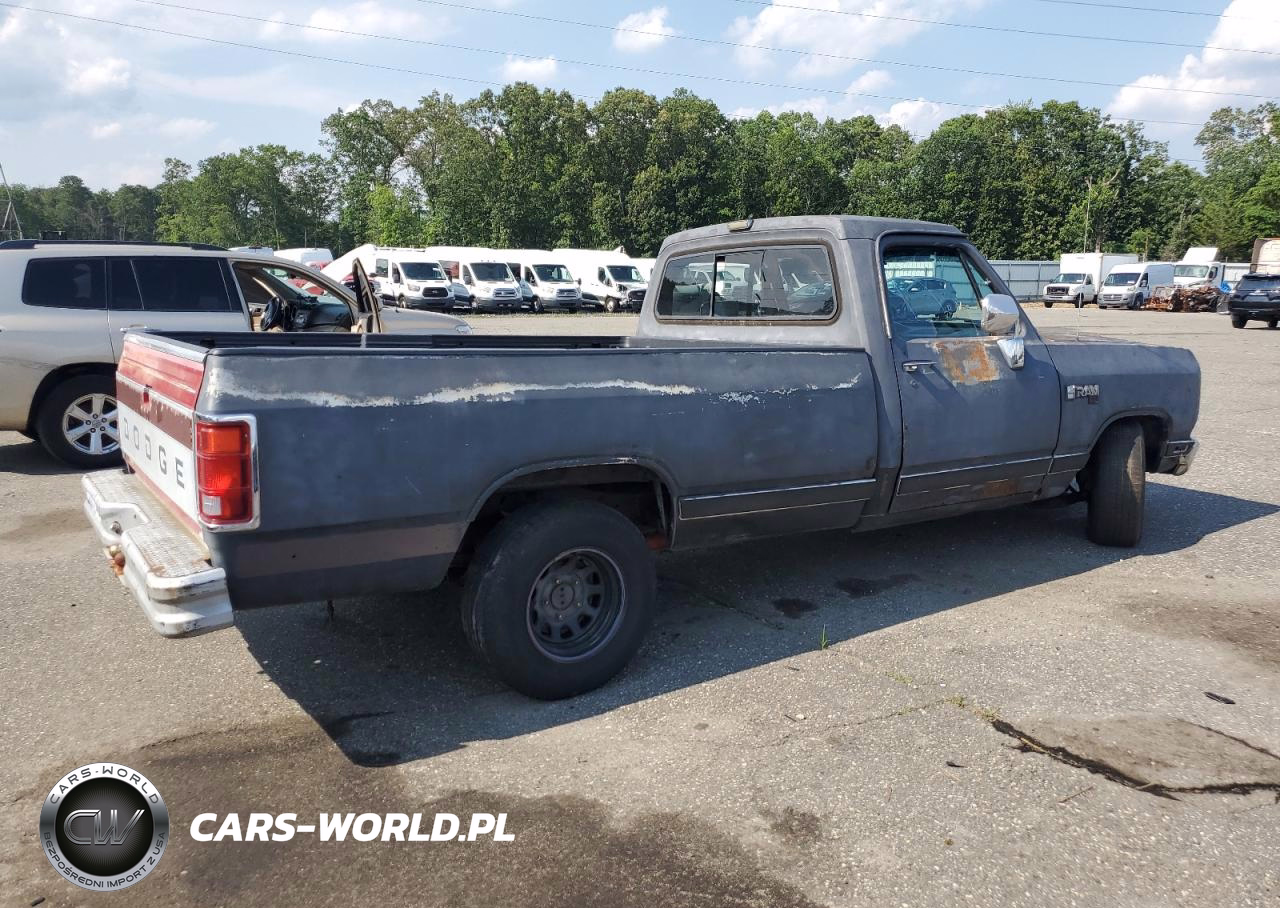 1989 Dodge D-Series D100 VIN:1B7FE06Y1KS178502 - 3