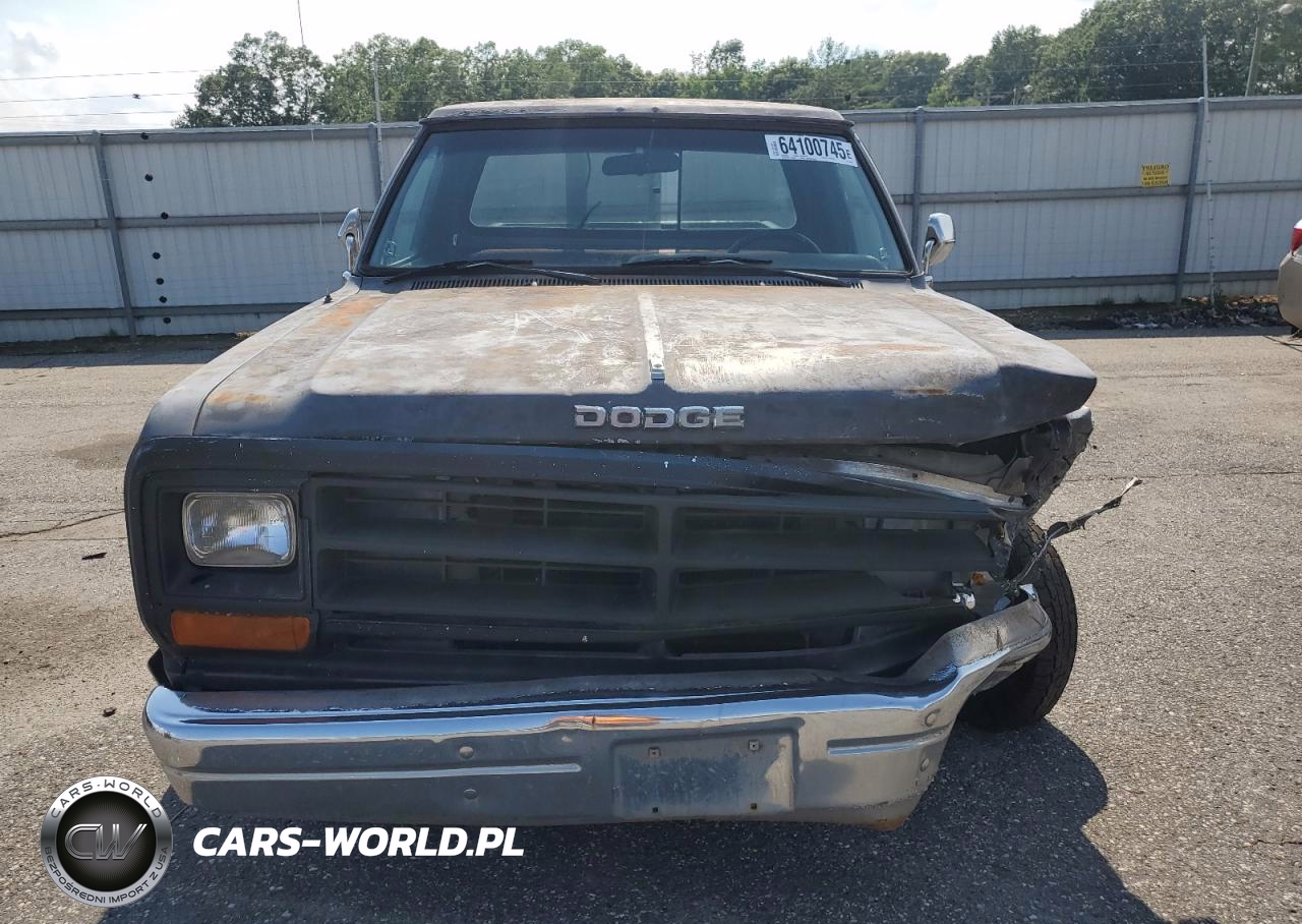 1989 Dodge D-Series D100 VIN:1B7FE06Y1KS178502 - 5
