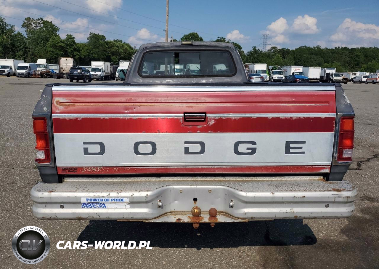 1989 Dodge D-Series D100 VIN:1B7FE06Y1KS178502 - 6