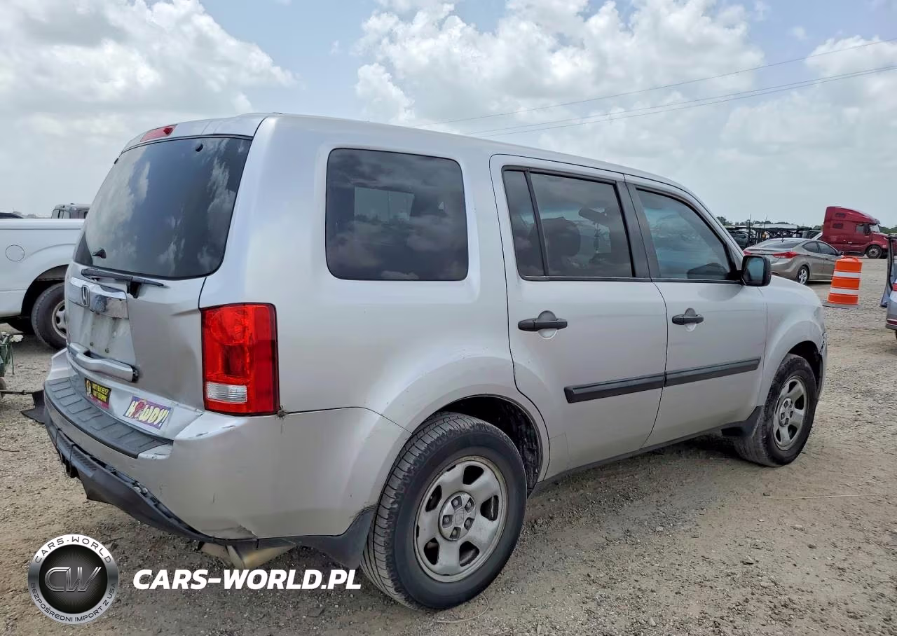 2013 Honda Pilot Lx VIN:5FNYF3H24DB006982 - 3