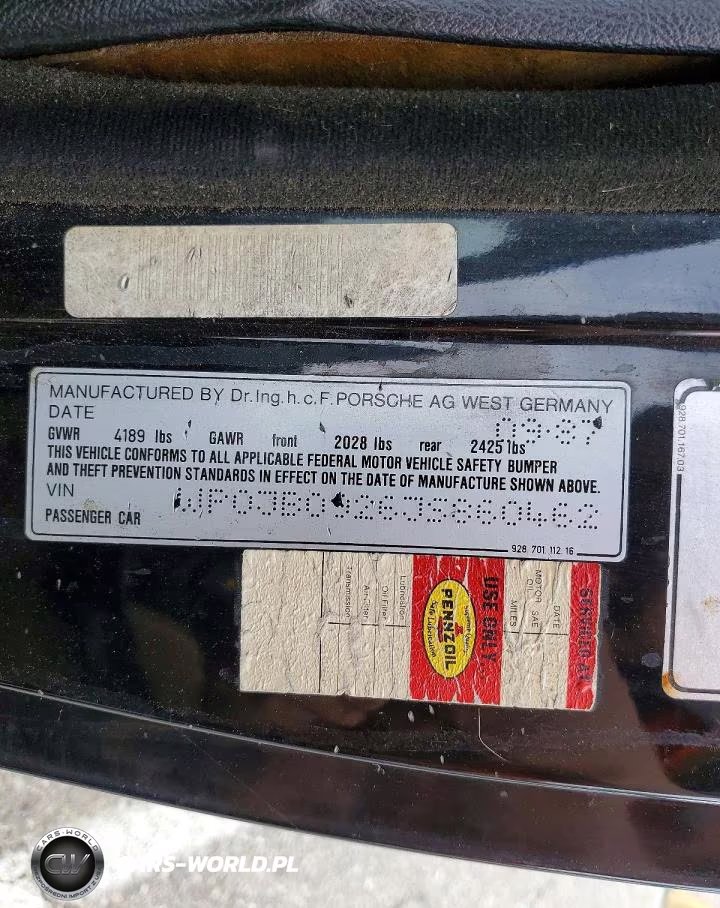 1988 Porsche 928 S-4 VIN:WP0JB0926JS860462 - 12