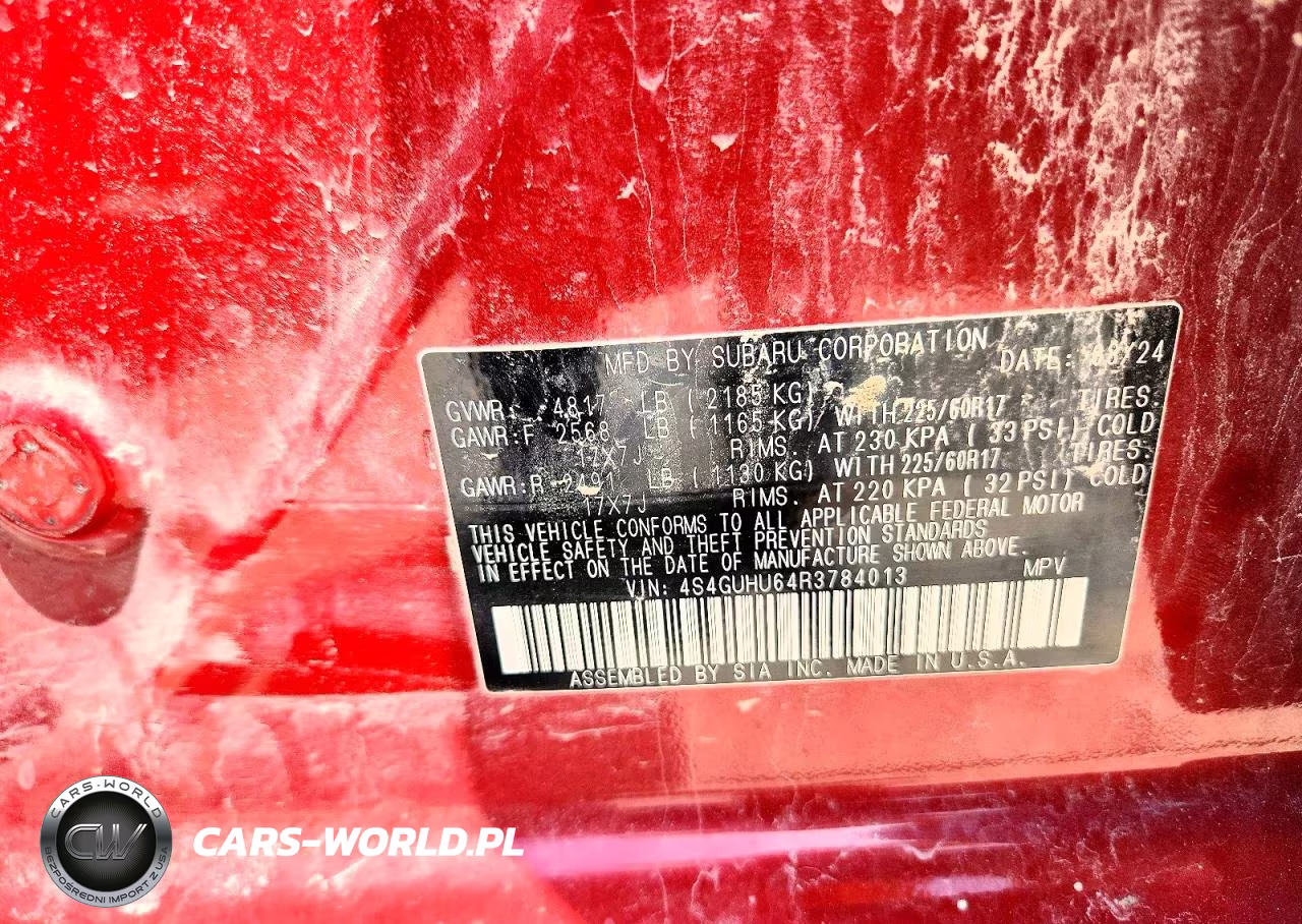 2024 Subaru Crosstrek Wilderness VIN:4S4GUHU64R3784013 - 13