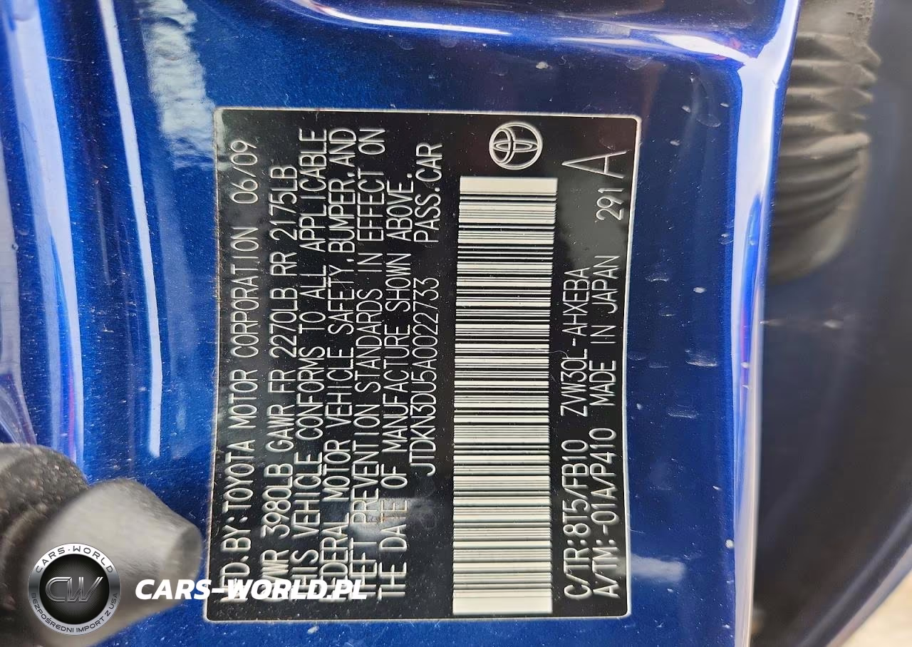 2010 TOYOTA PRIUS  VIN:JTDKN3DU5A0022733 - 13