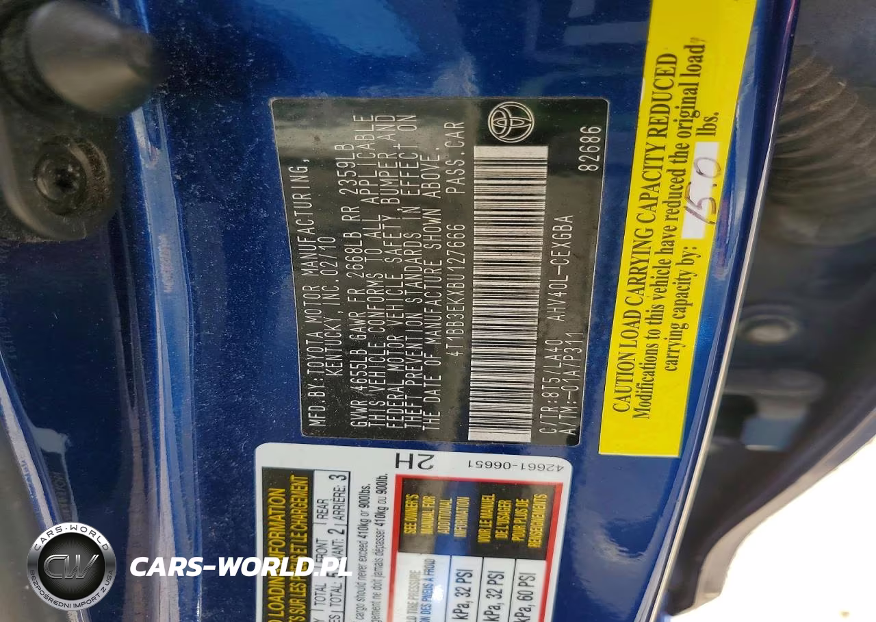 2011 Toyota Camry Hybrid VIN:4T1BB3EKXBU127666 - 12