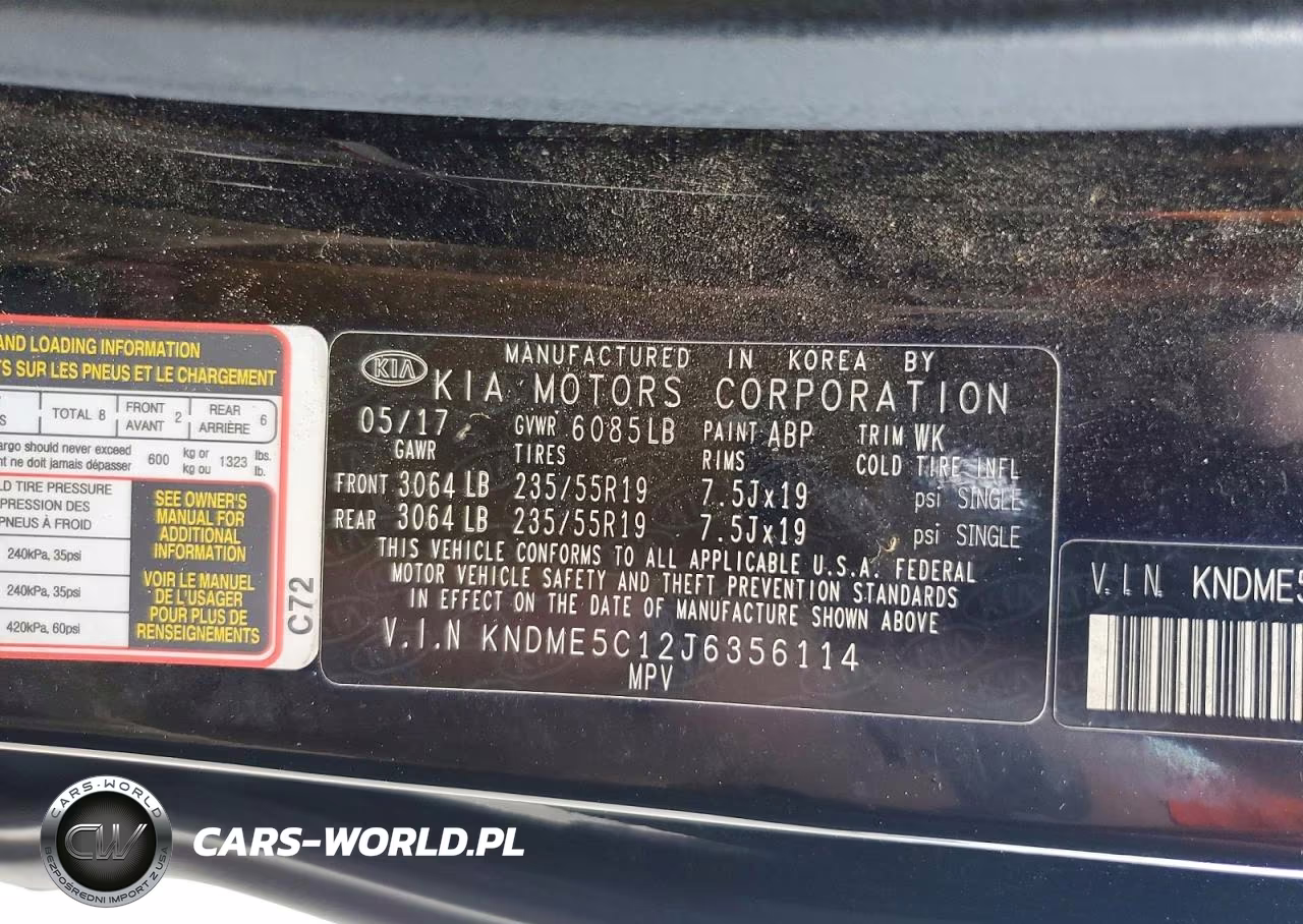 2018 Kia Sedona Sxl VIN:KNDME5C12J6356114 - 13