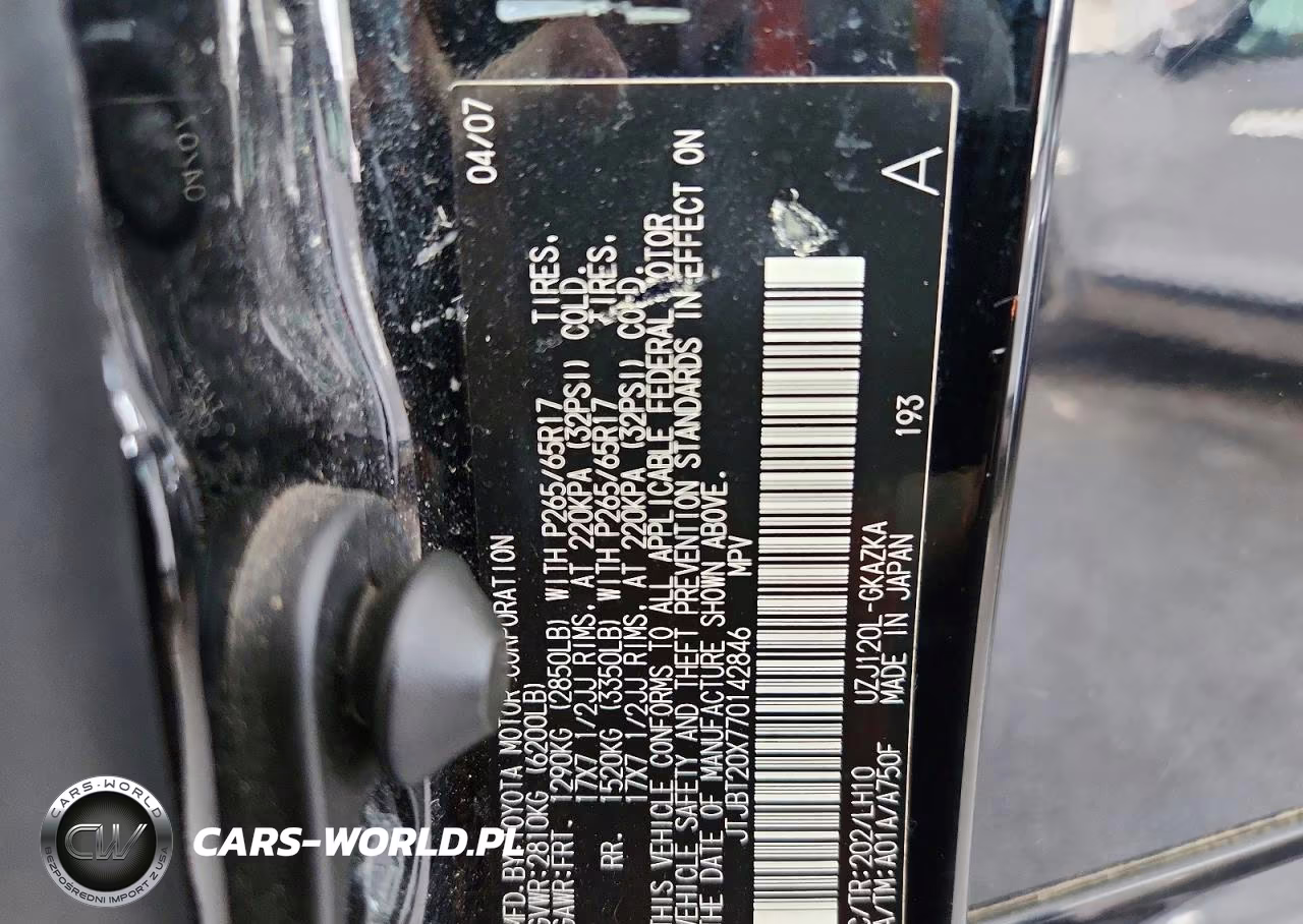 2007 Lexus Gx 470 VIN:JTJBT20X770142846 - 14