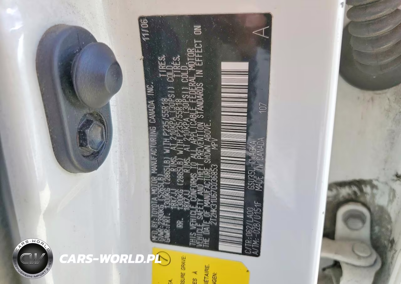 2007 Lexus Rx 350 VIN:2T2HK31U67C036853 - 13