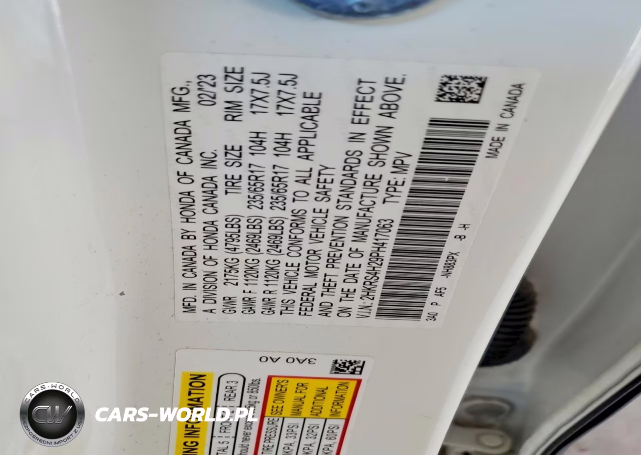 2023 Honda Cr-V Lx VIN:2HKRS4H29PH417063 - 13