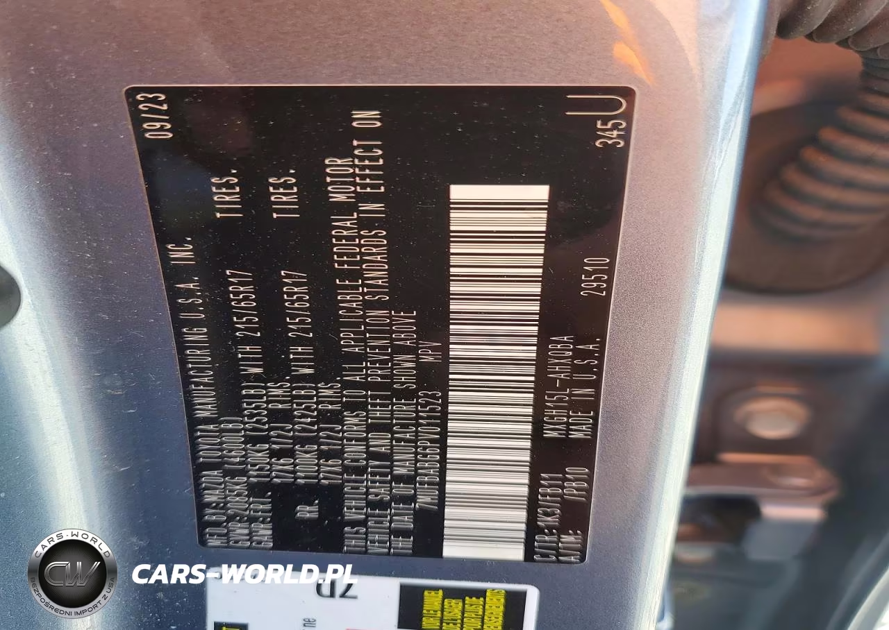 2023 Toyota Corolla Cross Hybrid S VIN:7MUFBABG6PV011523 - 13