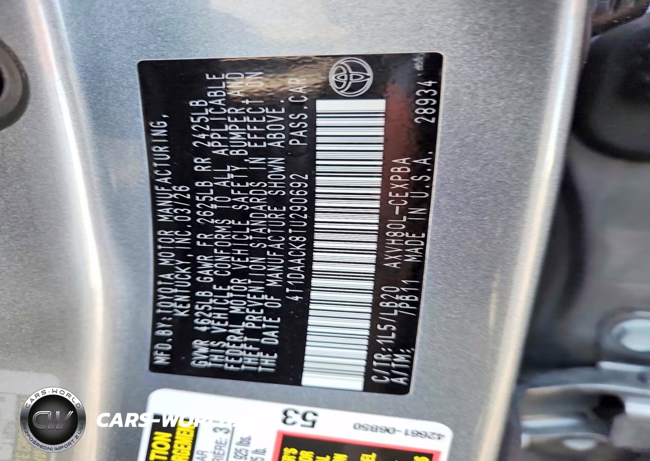 2026 Toyota Camry Xse VIN:4T1DAACK8TU290692 - 12