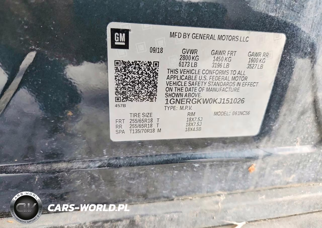 2019 Chevrolet Traverse 1Lt VIN:1GNERGKW0KJ151026 - 14