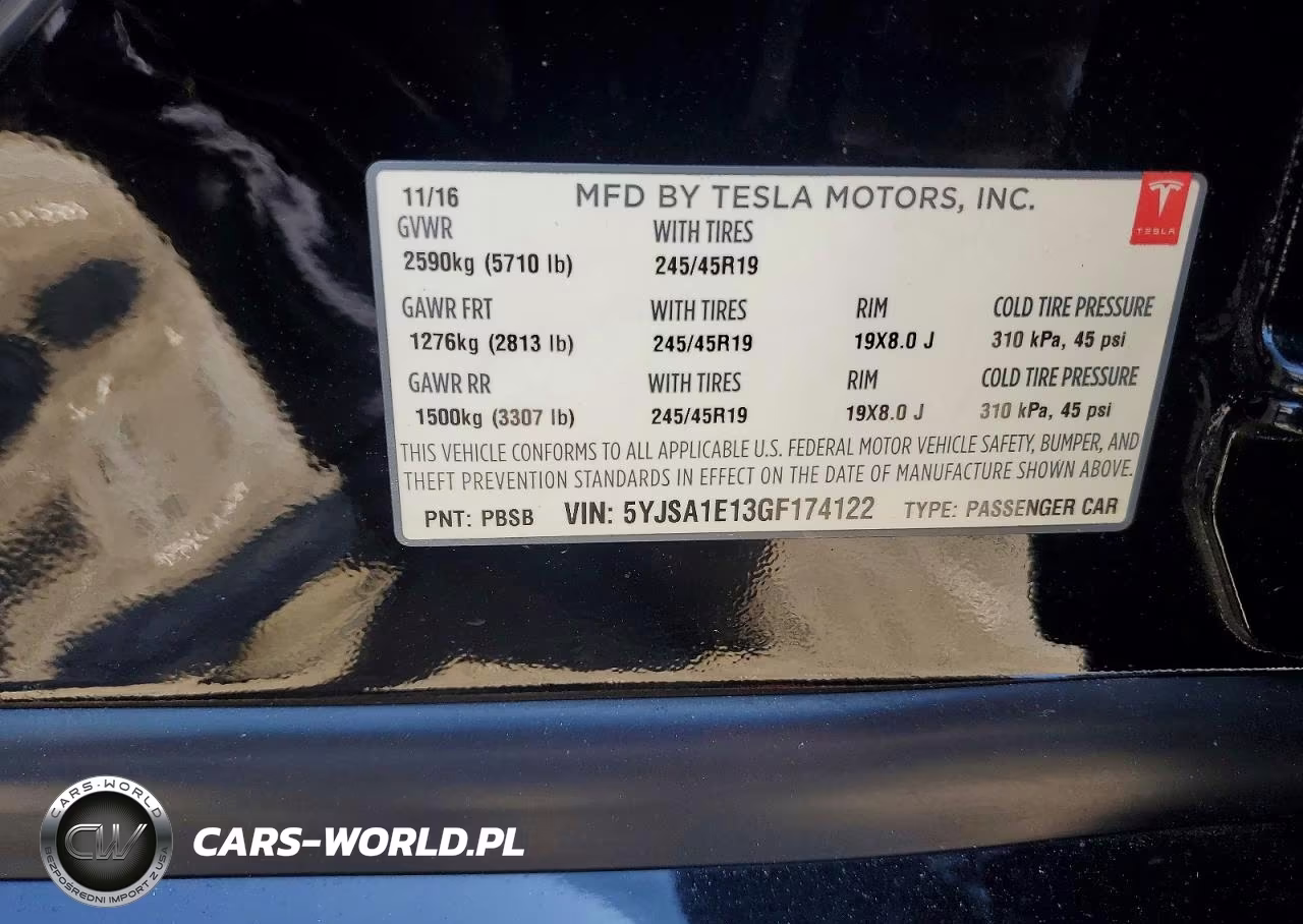 2016 Tesla Model S VIN:5YJSA1E13GF174122 - 12