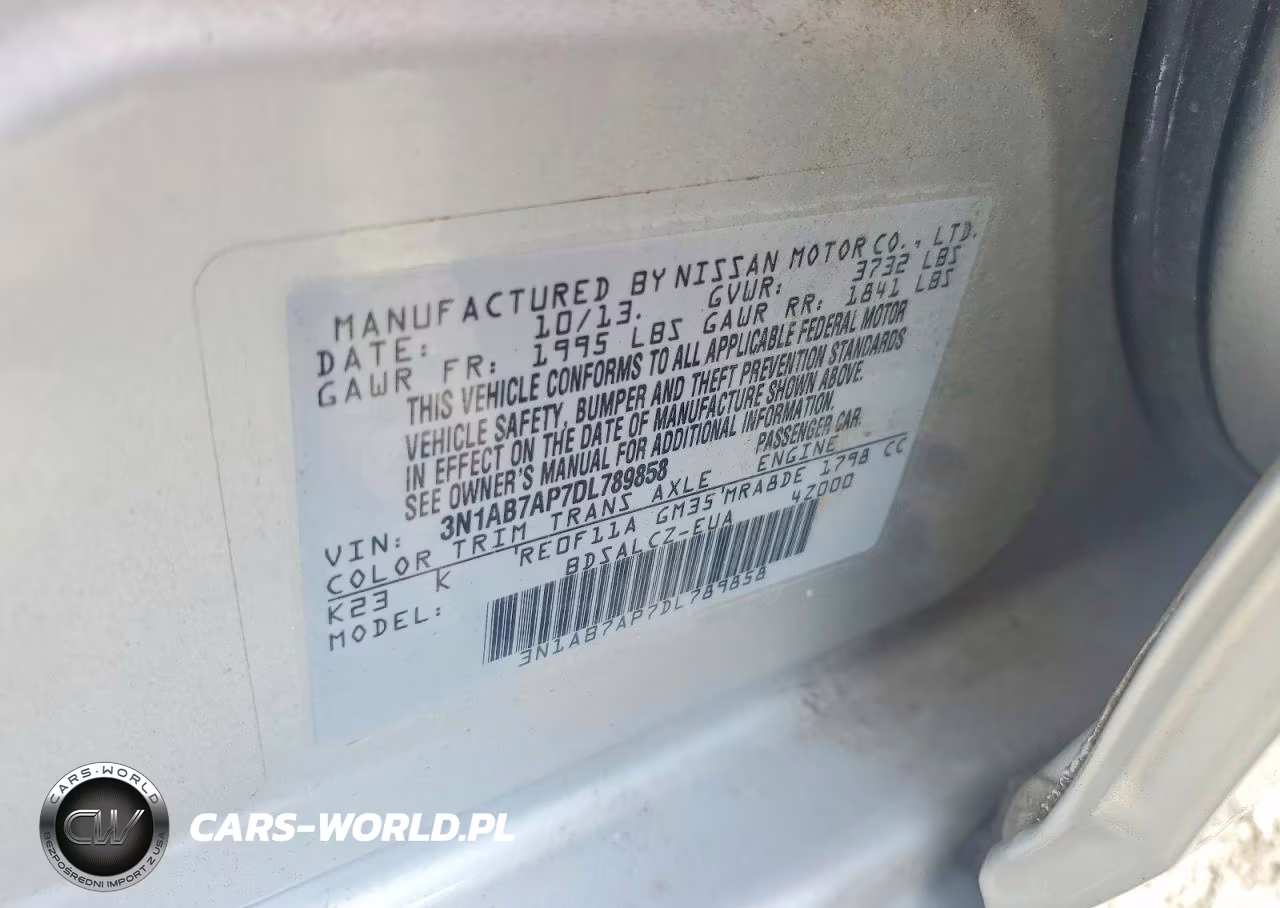 2013 Nissan Sentra S VIN:3N1AB7AP7DL789858 - 12