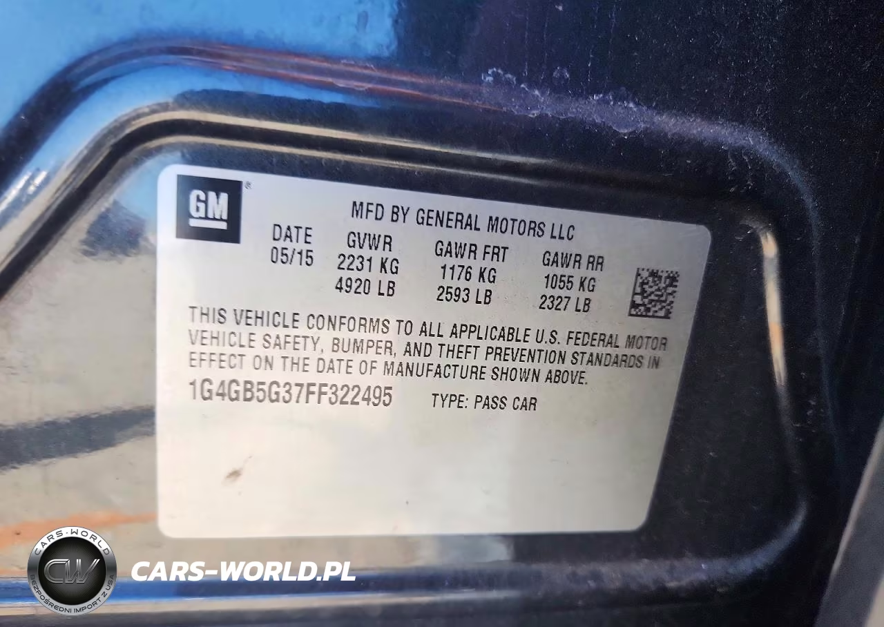 2015 Buick Lacrosse VIN:1G4GB5G37FF322495 - 12