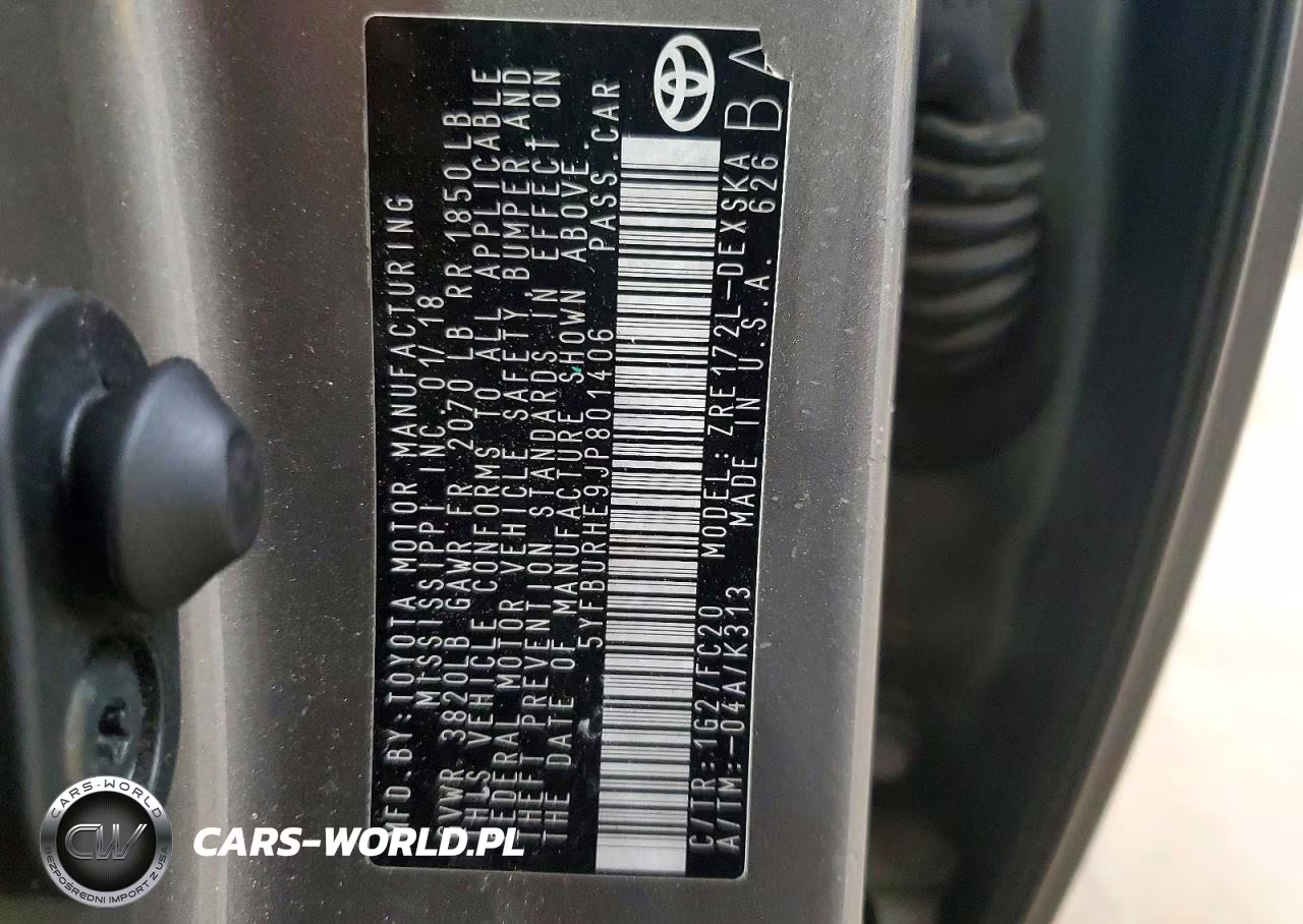 2018 Toyota Corolla Se VIN:5YFBURHE9JP801406 - 12