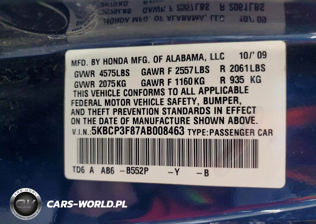 2010 Honda Accord Exl VIN:5KBCP3F87AB008463 - 13