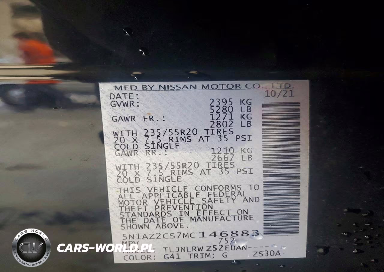 2021 Nissan Murano Sl VIN:5N1AZ2CS7MC146883 - 13