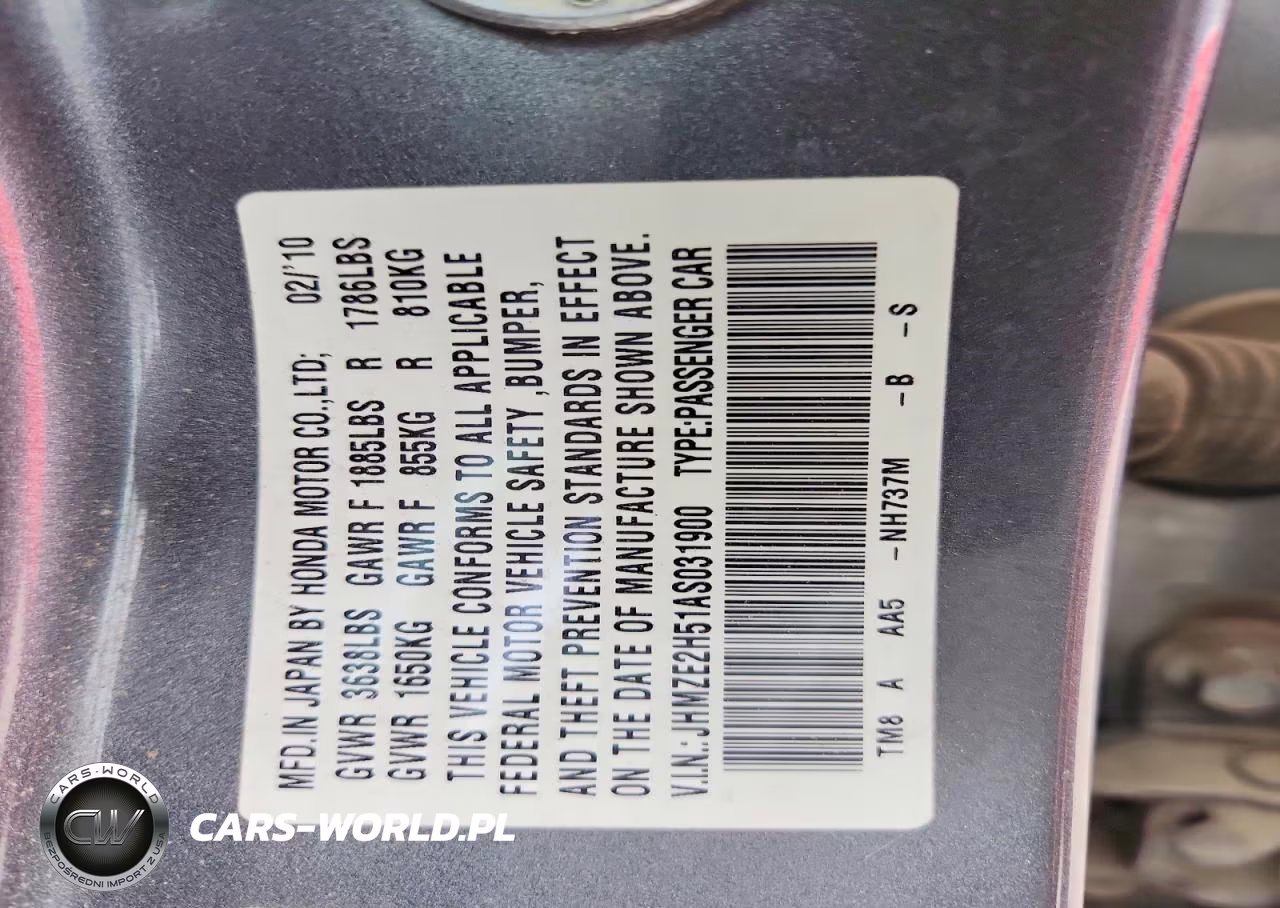 2010 Honda Insight Lx VIN:JHMZE2H51AS031900 - 12