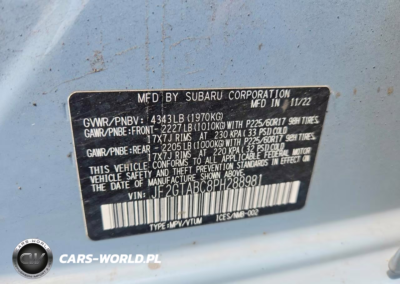 2023 Subaru Crosstrek VIN:JF2GTABC8PH288981 - 13