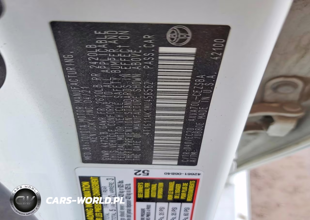 2021 Toyota Camry Se Nightshade VIN:4T1G11AK1MU458562 - 13