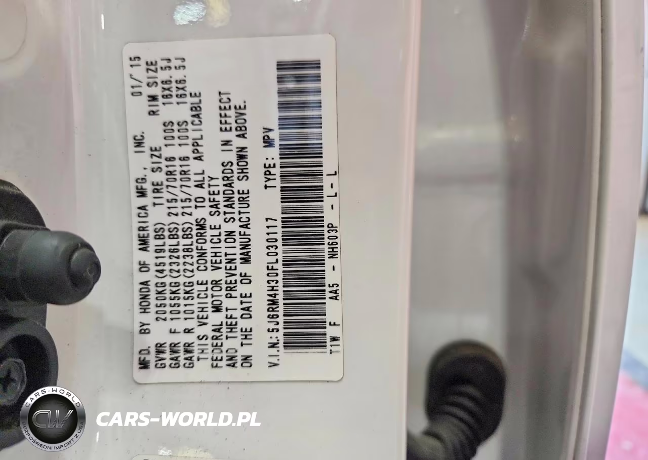 2015 Honda Cr-V Lx VIN:5J6RM4H30FL030117 - 13